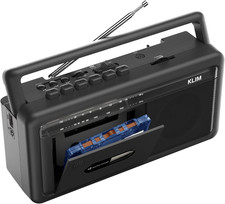 Portable Cassette Player  Tape Recorder   Boombox with AM/FM Radio, USB, Blu...
