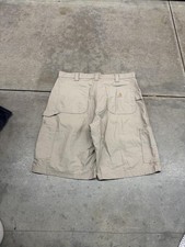 vintage carhartt beige relaxed baggy fit cargo shorts size 36