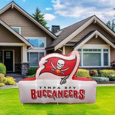 Logo Brands Tampa Bay Buccaneers Pre-Lit 7’x10’ Team Inflatable New in Box