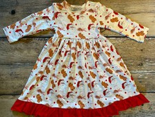 Cozy Santa Cookies Christmas Pajama Gown - Soft Holiday Nightgown for Girls