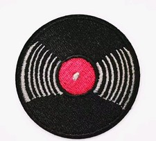 Vinyl Record Music Patch - Embroidered Iron On Patches PB9