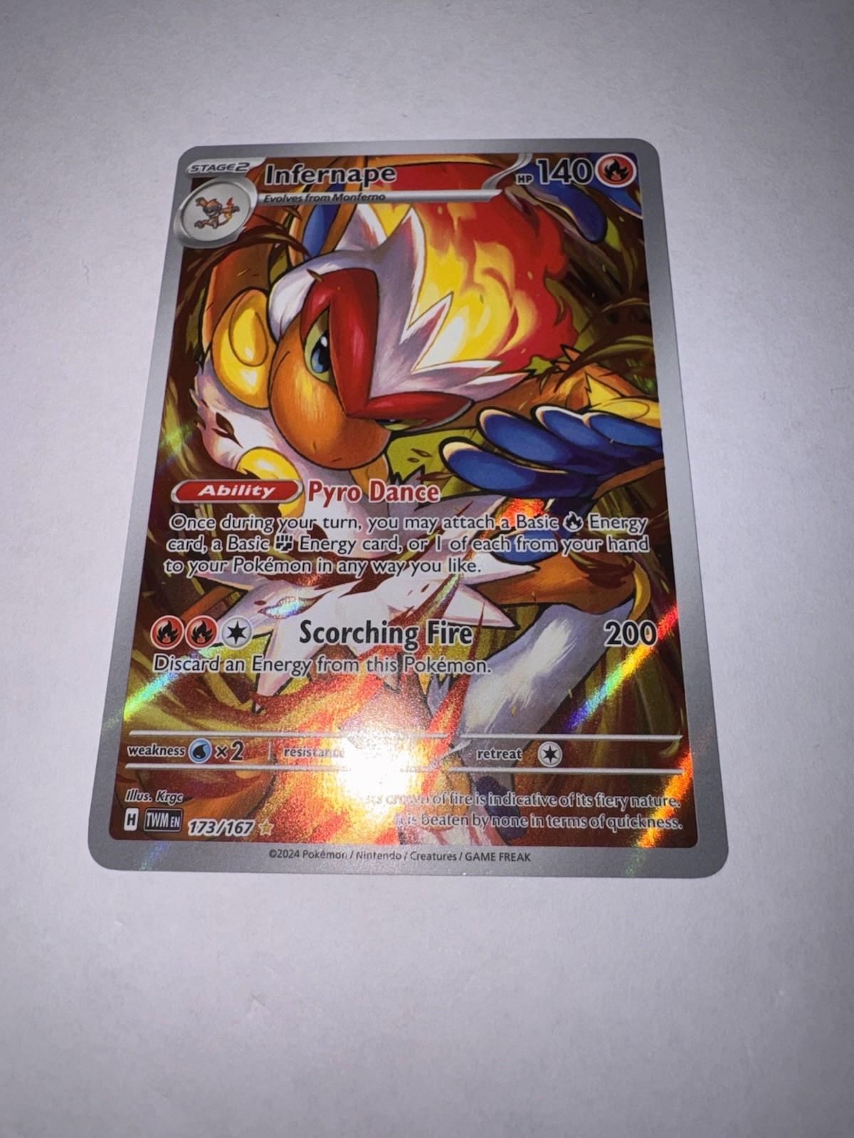 Infernape 173/167 Sv06: Twilight Masquerade Holo