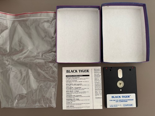 Jeu Black Tiger Amstrad CPC 6128 664 Disk Capcom - Afbeelding 2 van 12