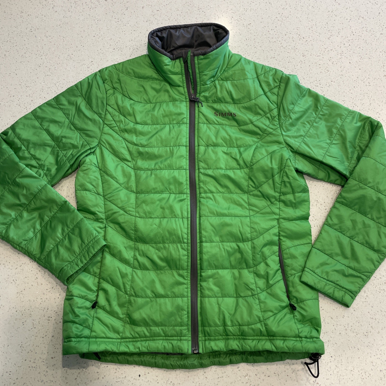 Simms Jacket Womens Medium Green Packable Puffer … - image 1