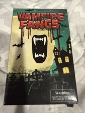 NIB Halloween Costume Accessory Vampire Fangs 3 Sets With Instructions  Pellets