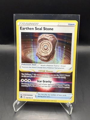 Pokémon TCG Earthen Seal Stone Sword & Shield - Silver Tempest 154/195...