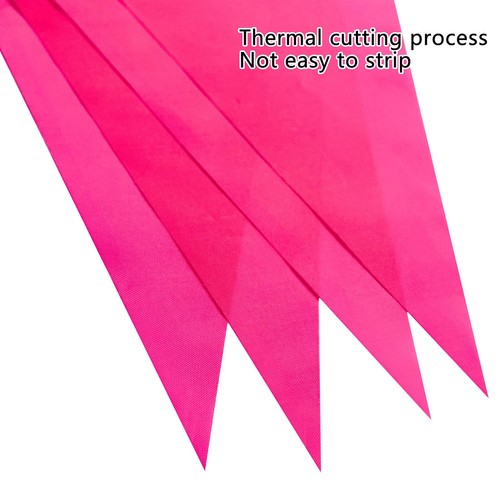 100 piedi rosa pennant striscioni bandiere stringa da appendere triangolo bandiere, par... - Foto 3 di 5