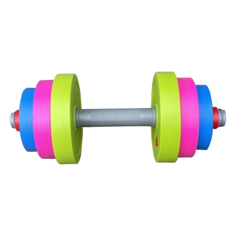 Early Development Training Equipment Colorful Plastomer Dumbbells for Kids