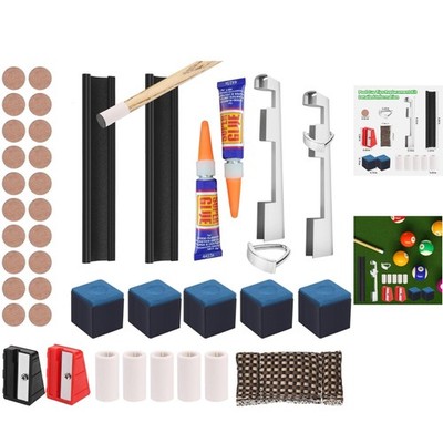 Multi-functional 39pcs Pool Cue Repair Kit: Perfect for Players and Hobbyists