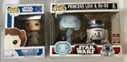 FUNKO POP STAR WARS LOT PRINCESS LEIA 04 R2-D2 & HOLOGRAPHIC LEIA EXCLUSIVE NEW