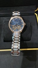 IceTime 42mm Beatline Men's Rose Gold Steel .50ct Blue Dial Automatic