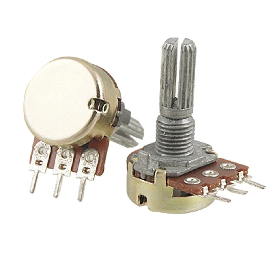 2 Stück B200K 200K Ohm Einzeln Linear Taper Drehpotentiometer Potentiometer - Bild 1 von 1