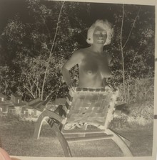 Vintage 1950?s Nude Woman Pinup Negative 2.25?x 2.25?