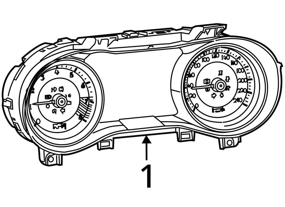 Jeep Cherokee 2017-2018 velocímetro 100 k PN-68309018AD OEM Foto 4 de 4