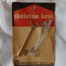 Wessel Hardware Skeleton Keys No. 888 Made in USA