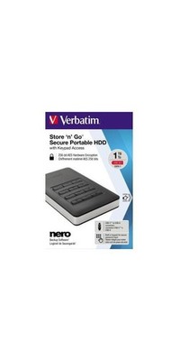 Verbatim Festplatte extern Store 'n' Go Secure Portable 123,5 x 11 x 76 mm (B...