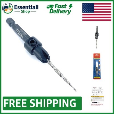 Efficient Wood Countersink Drill Bit - 7/64'' with Adjustable Depth Control