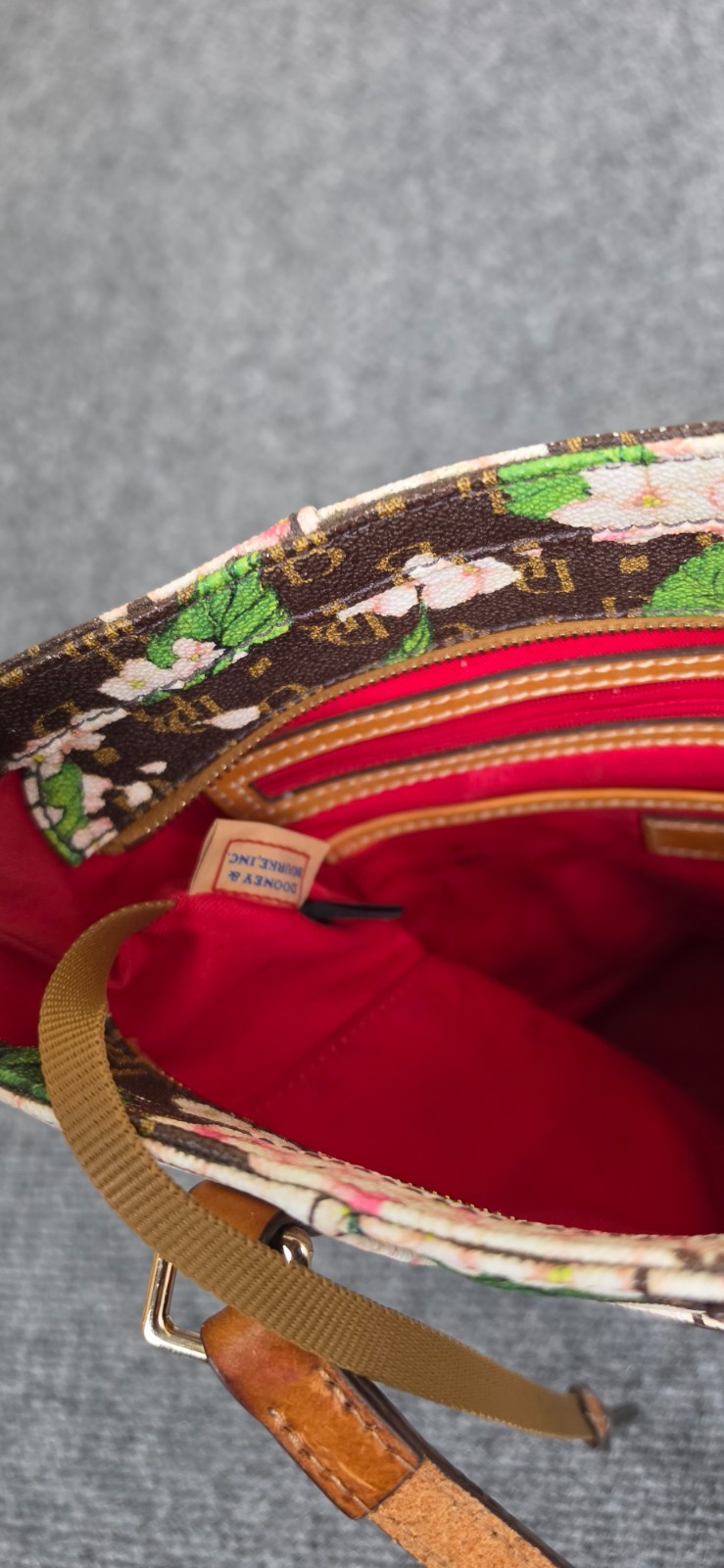 Dooney & Bourke Hydrangeas Monogram Shoulder Bag - image 15