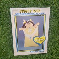 VTG Cuddle Kids Muffin Soft Sculpture 20” Doll Kit Huggables New In Box Crafting
