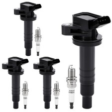 PZ Ignition Coil Pack and Iridium Spark Plugs Compatible with Toyota Corolla ...