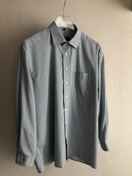 Men ETERNA Shirt Grey Cotton 48 / 4XL / 56 #3PC3