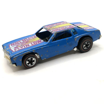 Hot Wheels Redline Flyin Low Lowdown Monte Carlo 1974/1976 Light Blue Hong Kong