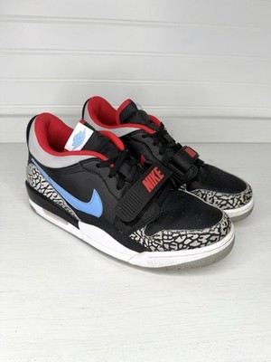 Nike Jordan Legacy 312 GS Black/Red/Blue Elephant Print Sneakers 9Y CD7069-004