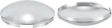 Chrome Front Hub Cap Covers For Semi Truck 8.9 Hub Caps 716 Lip Dome Metal