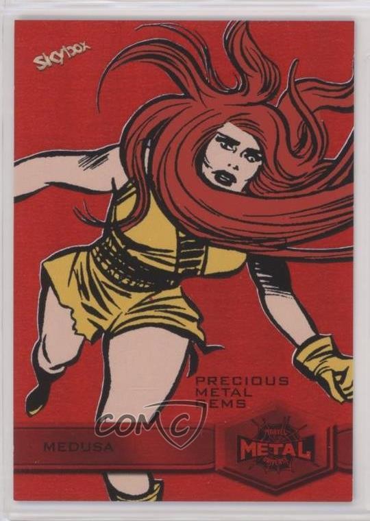 2022 Marvel Metal Universe Spider-Man High Series PMG Red 52/100 Medusa #151 g1z