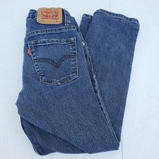 Boys Levi's 511 Slim Fit Jeans Size 7 Medium Wash Adjustable Waist