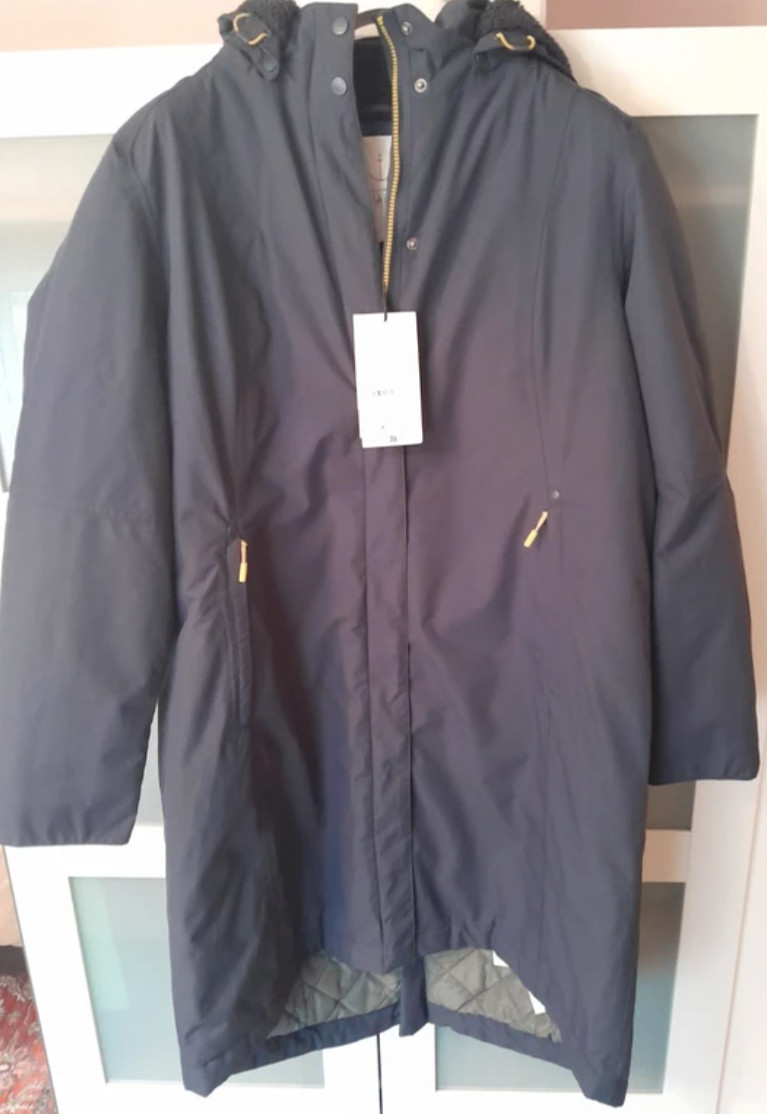 Seasalt Cornwall, janelle coat, navy, size 22 regular