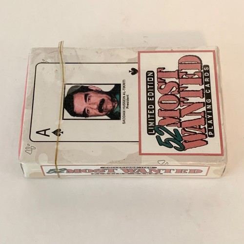 Limited Edition 52 Iraq's Most Wanted Playing Card Deck ~ Saddam Hussein Sealed - Picture 4 of 5