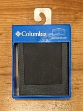 Columbia 31co130038 Black Leather Bifold Wallet