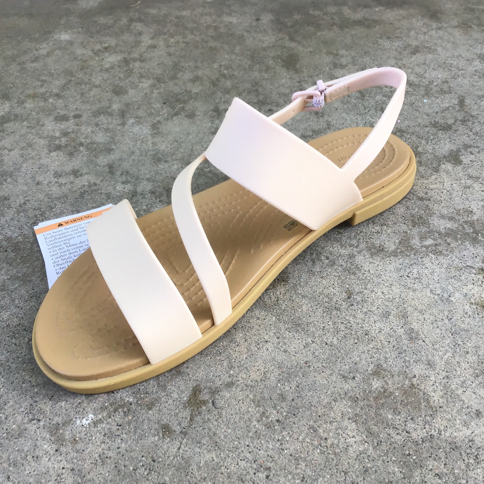 New Crocs Tulum Strappy Sandals for Women Size 7 Light Pink image 5