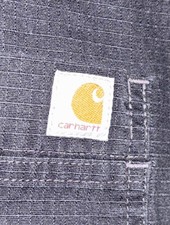 Carhartt Men's Scrub Top 2XL Navy C15108 Ripstop Fabric Medical Short Sleeves