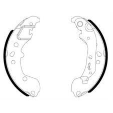 TEXTAR Bremsbackensatz Bremsbacken hinten für VW Polo AW1 Seat Ibiza V KJ1