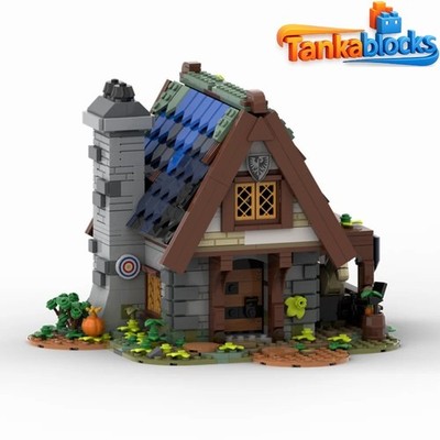 MOC Medieval Old Knight's Cottage Ideas Building Blocks 1023pcs Birthday Gifts