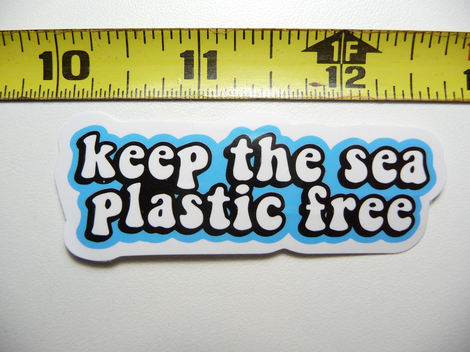 Keep Oceans Plastic-Free Decal Sticker Glossy Motivational Positive Attitude