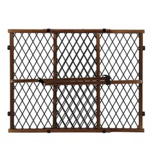 Position Lock Adjustable Wood Baby Gate Farmhouse Collection