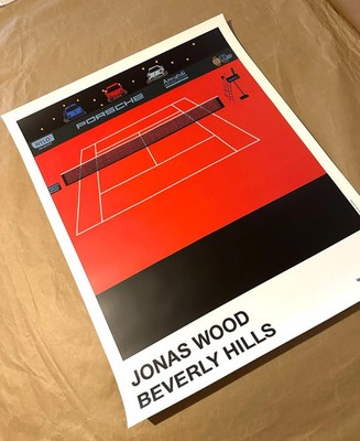 Jonas Wood Porsche Tennis Grand Prix Poster Beverly Hills 2026 Art
