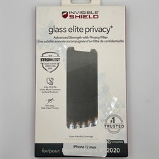 ZAGG InvisibleShield Glass Elite Privacy iPhone 12 Mini 5.4" Screen Protector