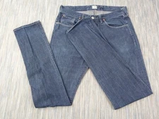 Paul Smith Jeans Mens W32 L34 Blue Slim Fit Logo 100% Cotton PSJ 1946