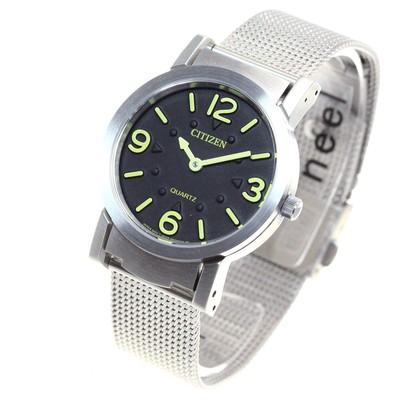 Unused CITIZEN AC2200-55E Black Men's Watch in Box