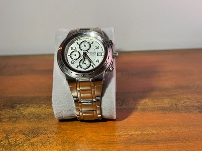 Casio Edifice EF-506 Chronograph Silver Dial Stainless Steel Watch Module 4307