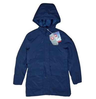 Helly Hansen Women's Boyne 2.0 Insulated Parka Jacket Size Small Ocean Blue