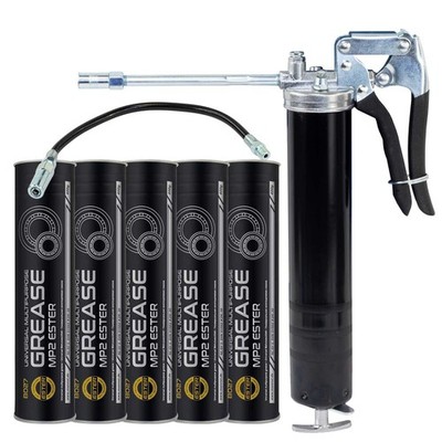 Mehrzweckfett Fett Lithium MP-2 8102 Schmierfett MANNOL 5 X 400 g + Fettpresse