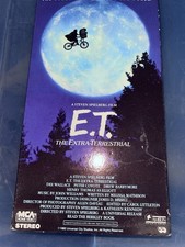 E.T. ET The Extra Terrestrial VHS 1982 Rare Green and Black Tape Spielberg
