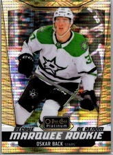 2024-25 O-Pee-Chee Platinum Marquee Rookies Seismic Gold /50 Oskar Back Rookie