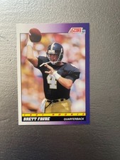 1991 Brett Favre Score football ROOKIE CARD #611. rookie card picture