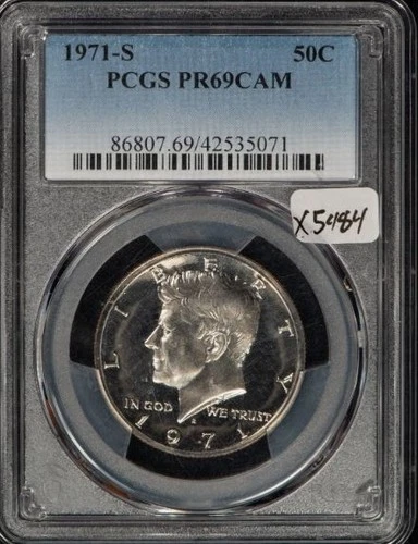 1971-S Kennedy Half Dollar PR69 CAM PCGS Blue Label